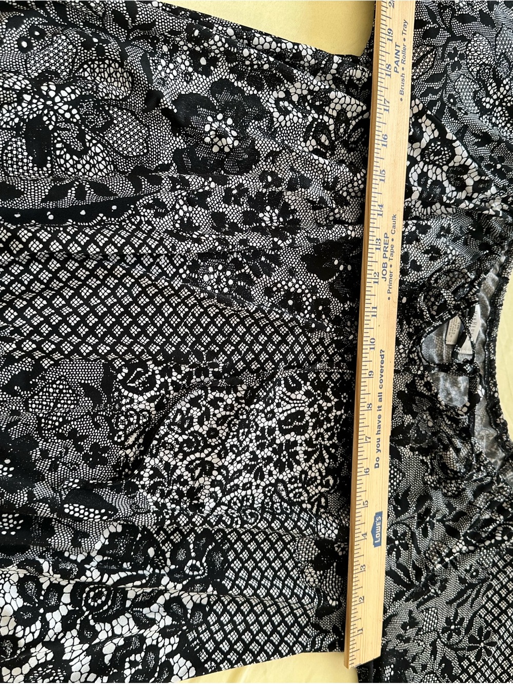 Van Heusen Black Floral V-Neck Blouse with Mixed Print off shoulder soft - Picture 10 of 14